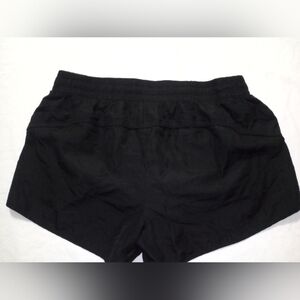 Black Athletic Shorts with Elastic Waistband